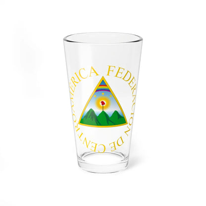 Escudo de la Representación Nacional de Centroamérica (Honduras) (Coat of Arms) Pint Glass 16oz 16oz - Go Mug Yourself