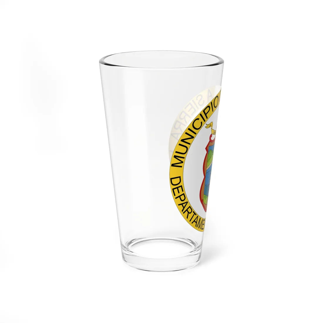 Escudo de La Sierra - Cauca (Colombia) (Coat of Arms) Pint Glass 16oz - Go Mug Yourself