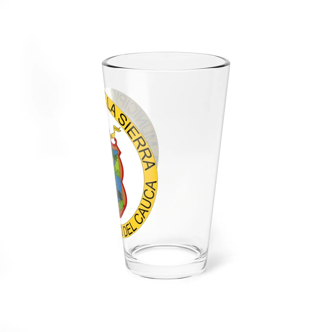 Escudo de La Sierra - Cauca (Colombia) (Coat of Arms) Pint Glass 16oz - Go Mug Yourself
