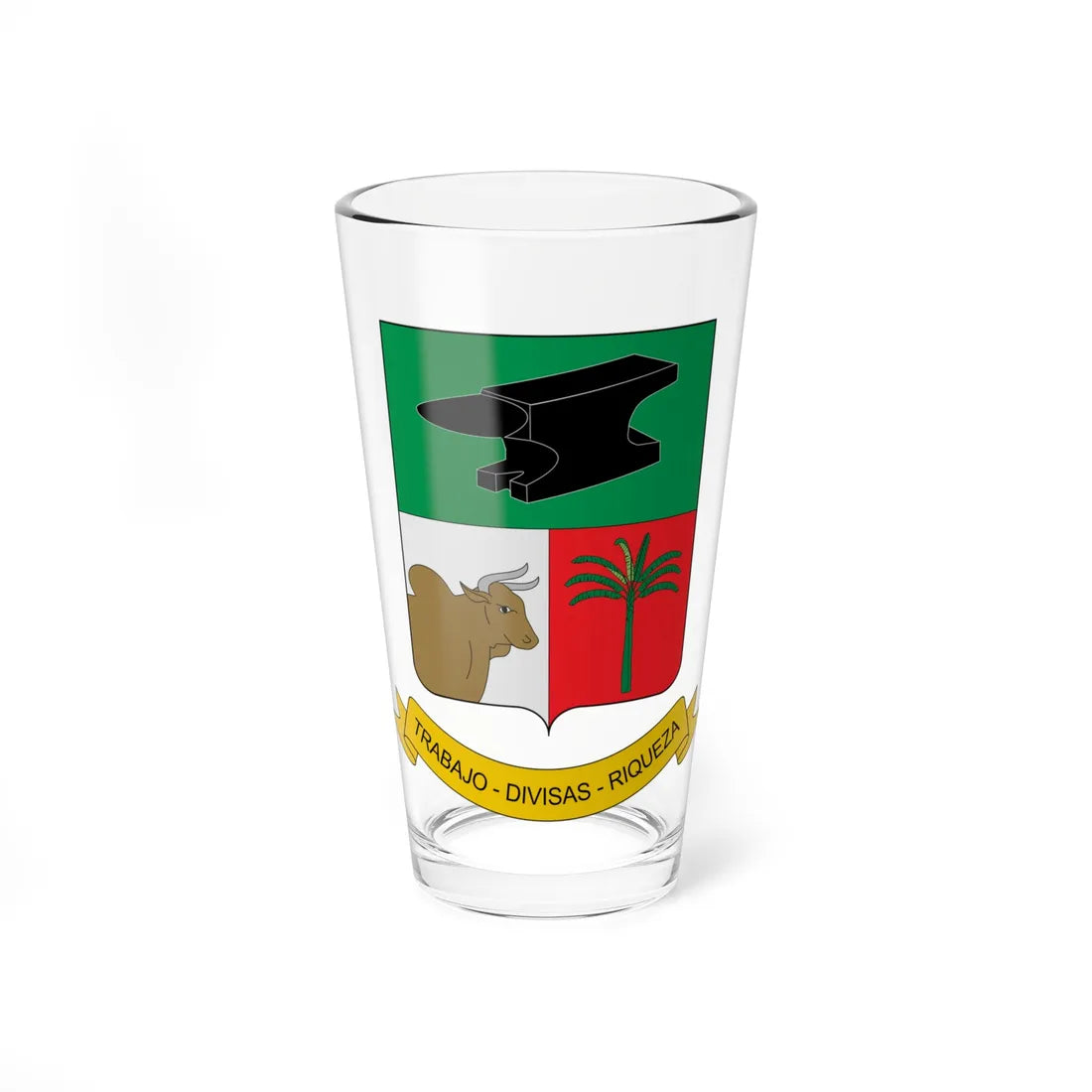 Escudo de La Tebaida (Colombia) (Coat of Arms) Pint Glass 16oz 16oz - Go Mug Yourself