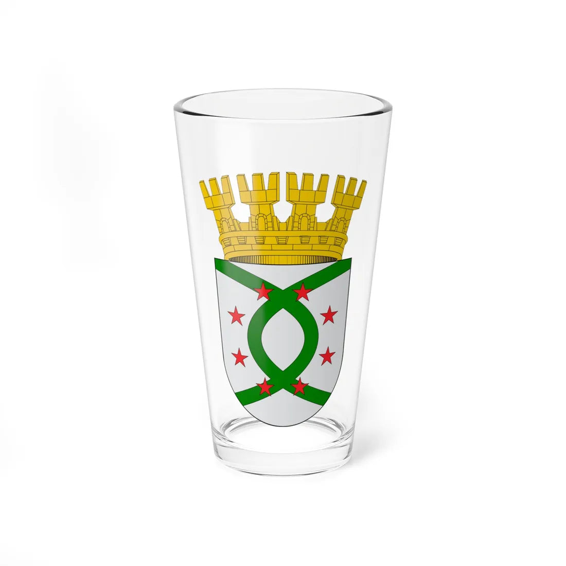 Escudo de La Unión Chile (Chile) (Coat of Arms) Pint Glass 16oz 16oz - Go Mug Yourself