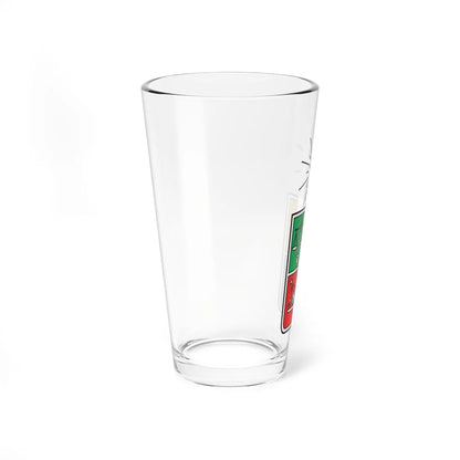 Escudo de la Universidad de Chile official 2003 design (Chile) (Coat of Arms) Pint Glass 16oz - Go Mug Yourself