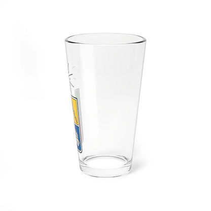 Escudo de la Universidad de Chile official 2003 design (Chile) (Coat of Arms) Pint Glass 16oz - Go Mug Yourself