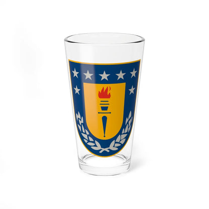 Escudo de la Universidad de Concepción (Chile) (Coat of Arms) Pint Glass 16oz 16oz - Go Mug Yourself
