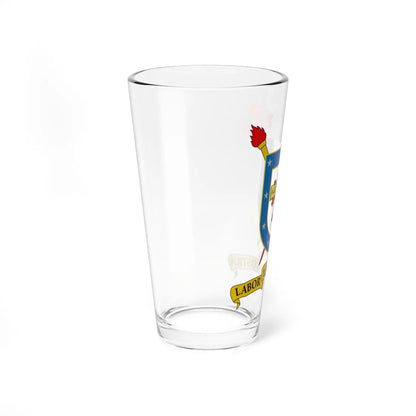 Escudo de la Universidad de Santiago-2 (Chile) (Coat of Arms) Pint Glass 16oz - Go Mug Yourself