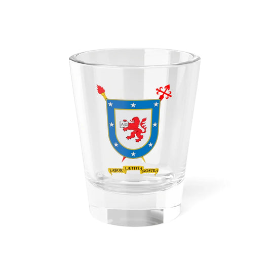 Escudo de la Universidad de Santiago (Chile) (Coat of Arms) Shot Glass 1.5oz 1.5oz - Go Mug Yourself