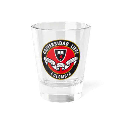 Escudo de la Universidad Libre de Colombia (Colombia) (Coat of Arms) Shot Glass 1.5oz 1.5oz - Go Mug Yourself