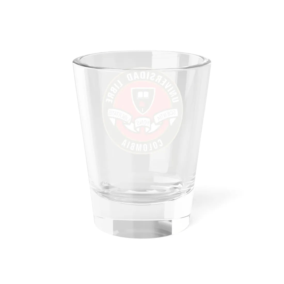 Escudo de la Universidad Libre de Colombia (Colombia) (Coat of Arms) Shot Glass 1.5oz - Go Mug Yourself