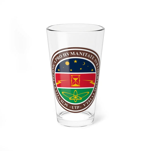 Escudo de la Universidad Tecnológica de Pereira (Colombia) (Coat of Arms) Pint Glass 16oz 16oz - Go Mug Yourself