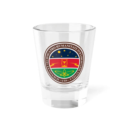 Escudo de la Universidad Tecnológica de Pereira (Colombia) (Coat of Arms) Shot Glass 1.5oz 1.5oz - Go Mug Yourself