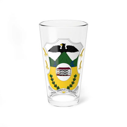 Escudo de La Vega - Cauca (Colombia) (Coat of Arms) Pint Glass 16oz 16oz - Go Mug Yourself