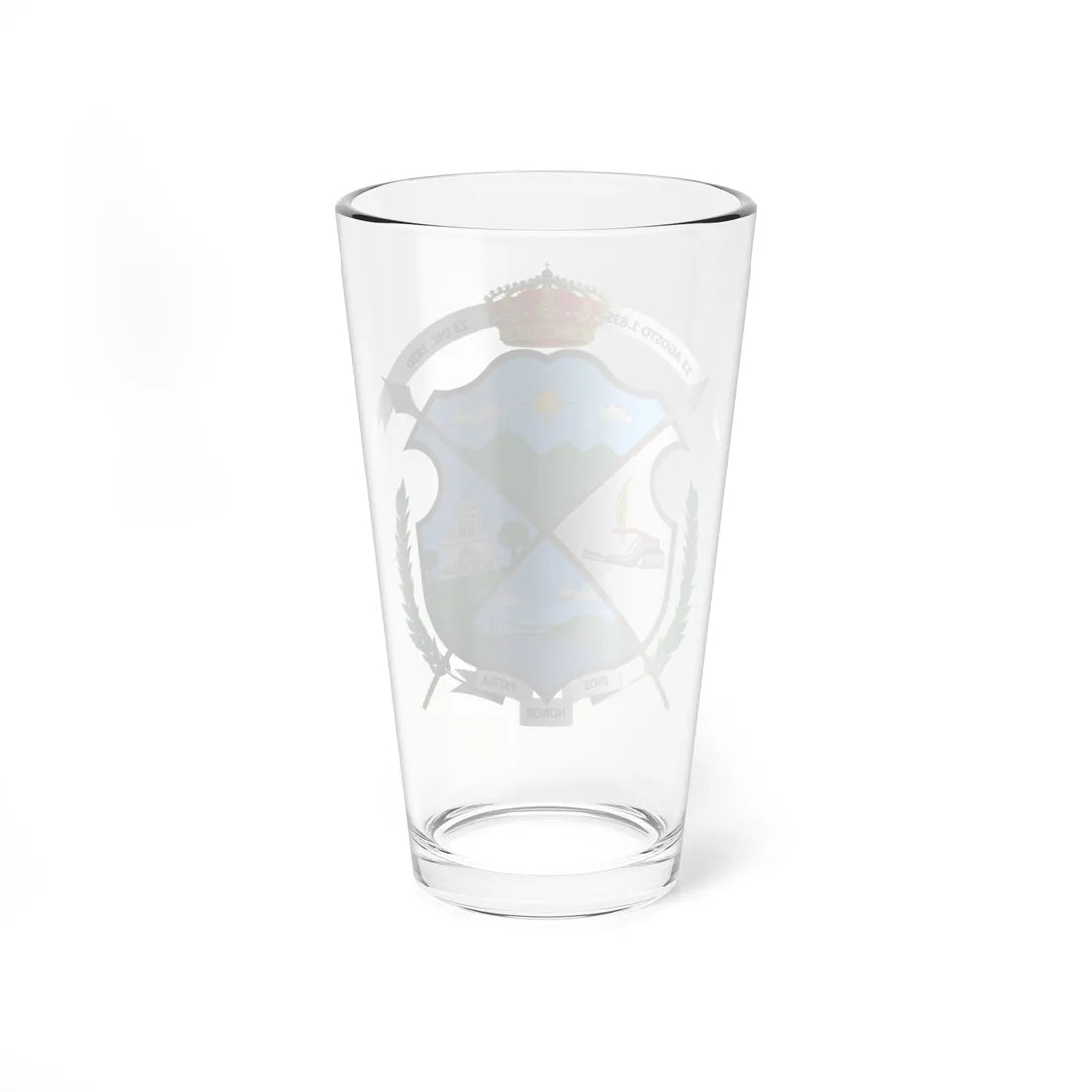 Escudo de La Victoria Valle del Cauca (Colombia) (Coat of Arms) Pint Glass 16oz - Go Mug Yourself