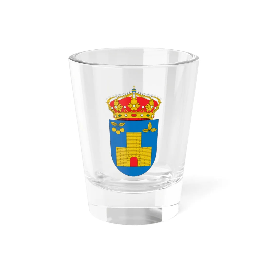 Escudo de La Vilueña2 (Spain) (Coat of Arms) Shot Glass 1.5oz 1.5oz - Go Mug Yourself