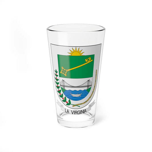 Escudo de La Virginia (Colombia) (Coat of Arms) Pint Glass 16oz 16oz - Go Mug Yourself