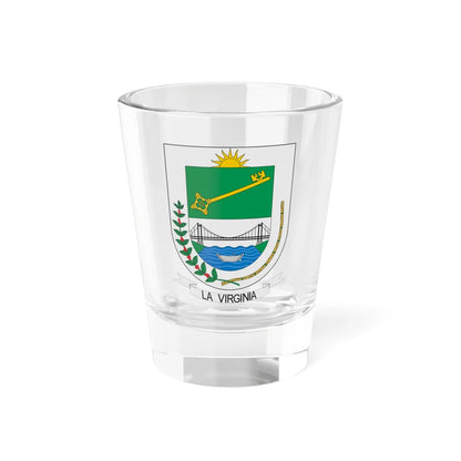 Escudo de La Virginia (Colombia) (Coat of Arms) Shot Glass 1.5oz 1.5oz - Go Mug Yourself