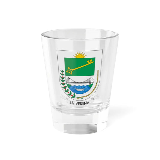 Escudo de La Virginia (Colombia) (Coat of Arms) Shot Glass 1.5oz 1.5oz - Go Mug Yourself