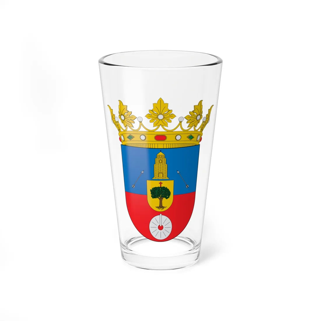 Escudo de Labuerda (Spain) (Coat of Arms) Pint Glass 16oz 16oz - Go Mug Yourself