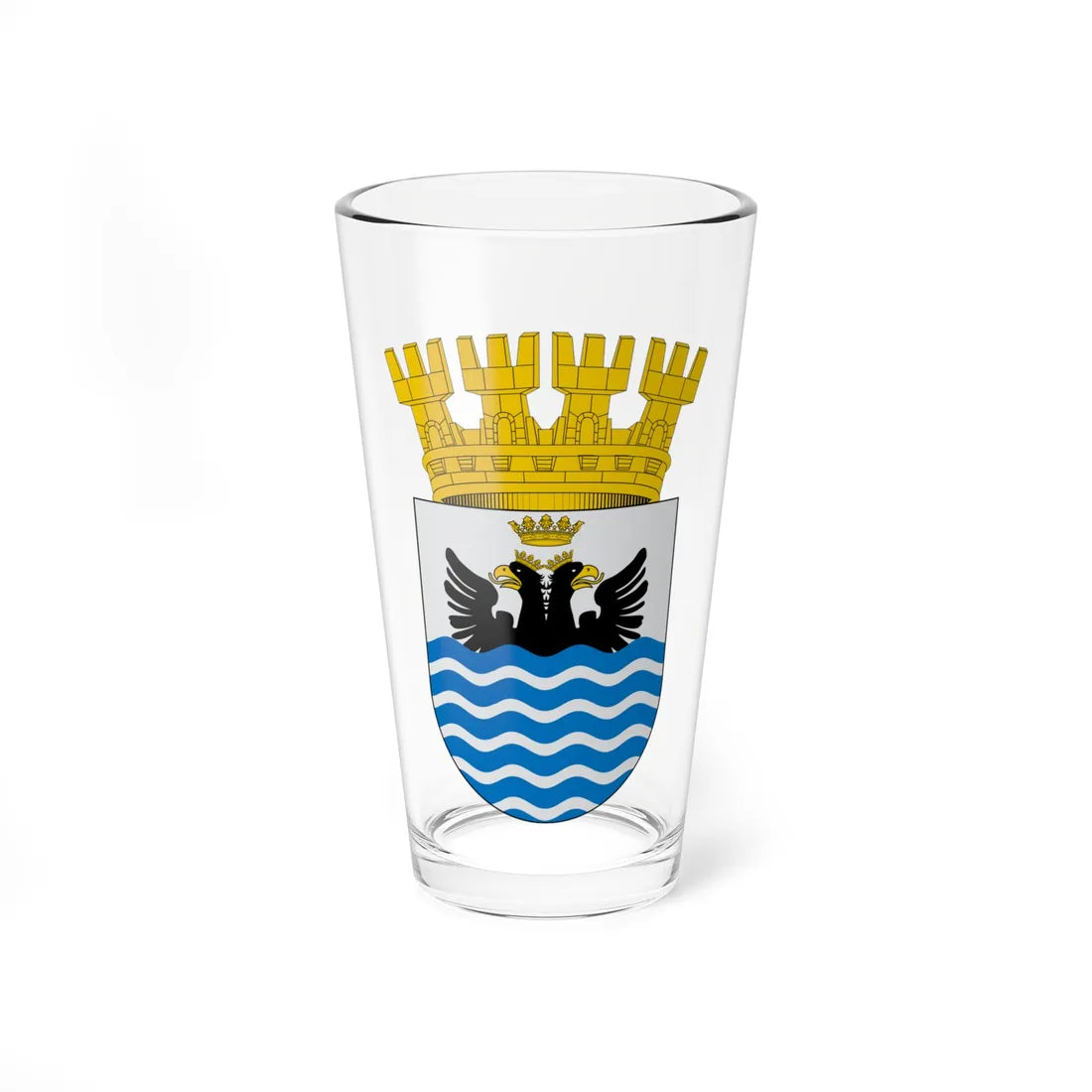 Escudo de Lago Ranco (Chile) (Coat of Arms) Pint Glass 16oz 16oz - Go Mug Yourself