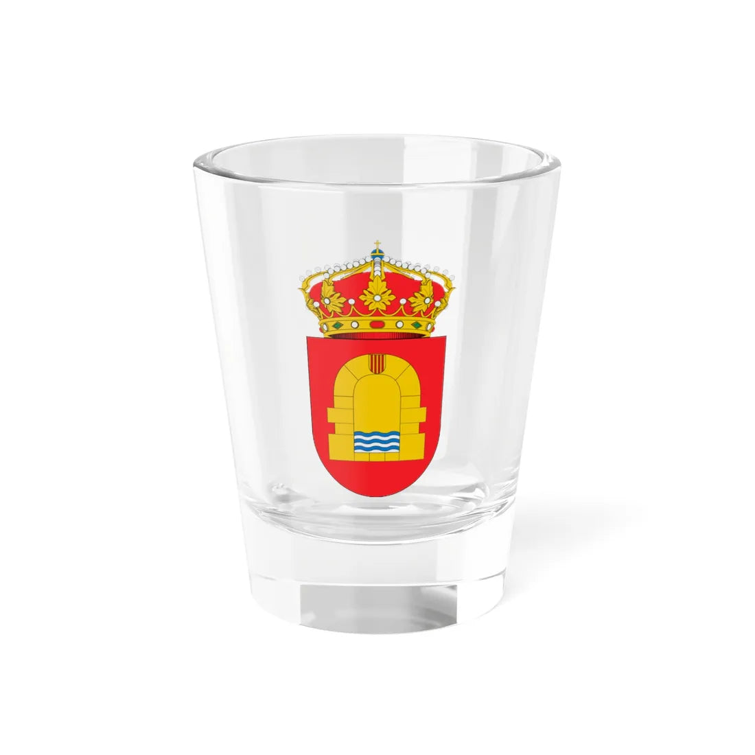 Escudo de Laluenga (Spain) (Coat of Arms) Shot Glass 1.5oz 1.5oz - Go Mug Yourself