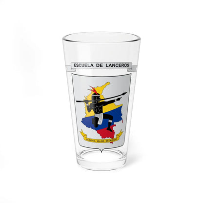 Escudo de Lanceros-Colombia (Colombia) (Coat of Arms) Pint Glass 16oz 16oz - Go Mug Yourself