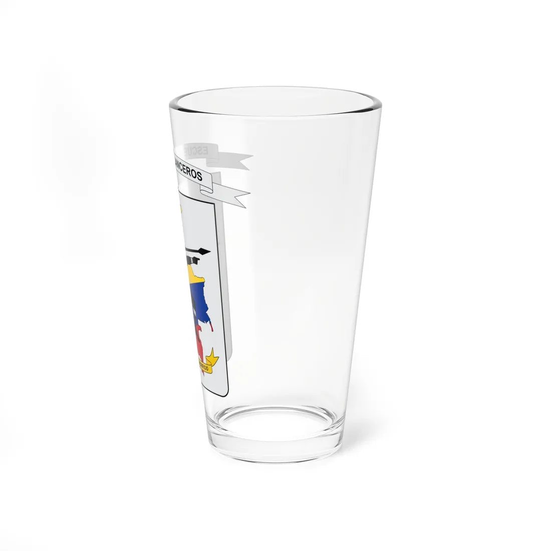 Escudo de Lanceros-Colombia (Colombia) (Coat of Arms) Pint Glass 16oz - Go Mug Yourself
