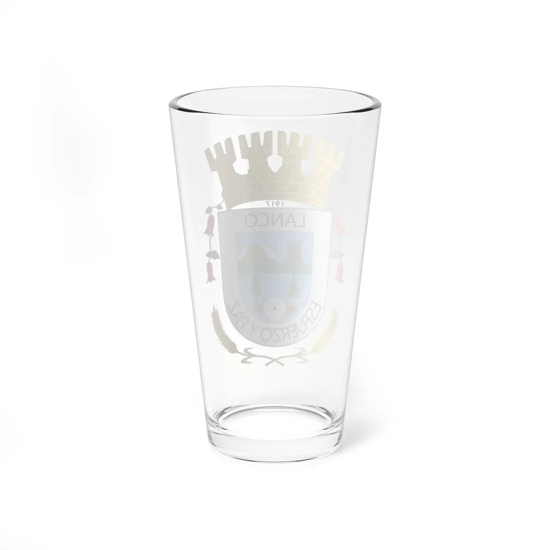 Escudo de Lanco (Chile) (Coat of Arms) Pint Glass 16oz - Go Mug Yourself