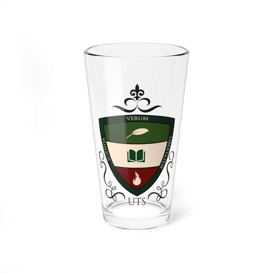 Escudo de las Unidades Tecnológicas de Santander (Colombia) (Coat of Arms) Pint Glass 16oz 16oz - Go Mug Yourself