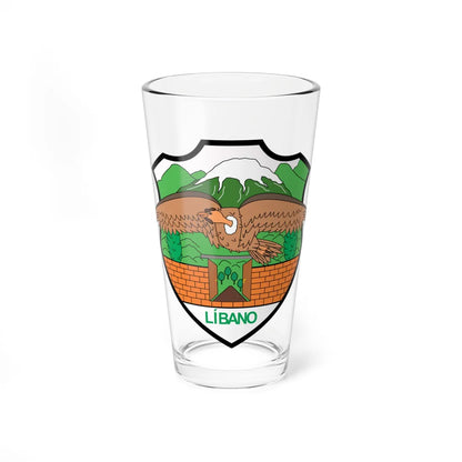 Escudo de Líbano - Tolima (Colombia) (Coat of Arms) Pint Glass 16oz 16oz - Go Mug Yourself