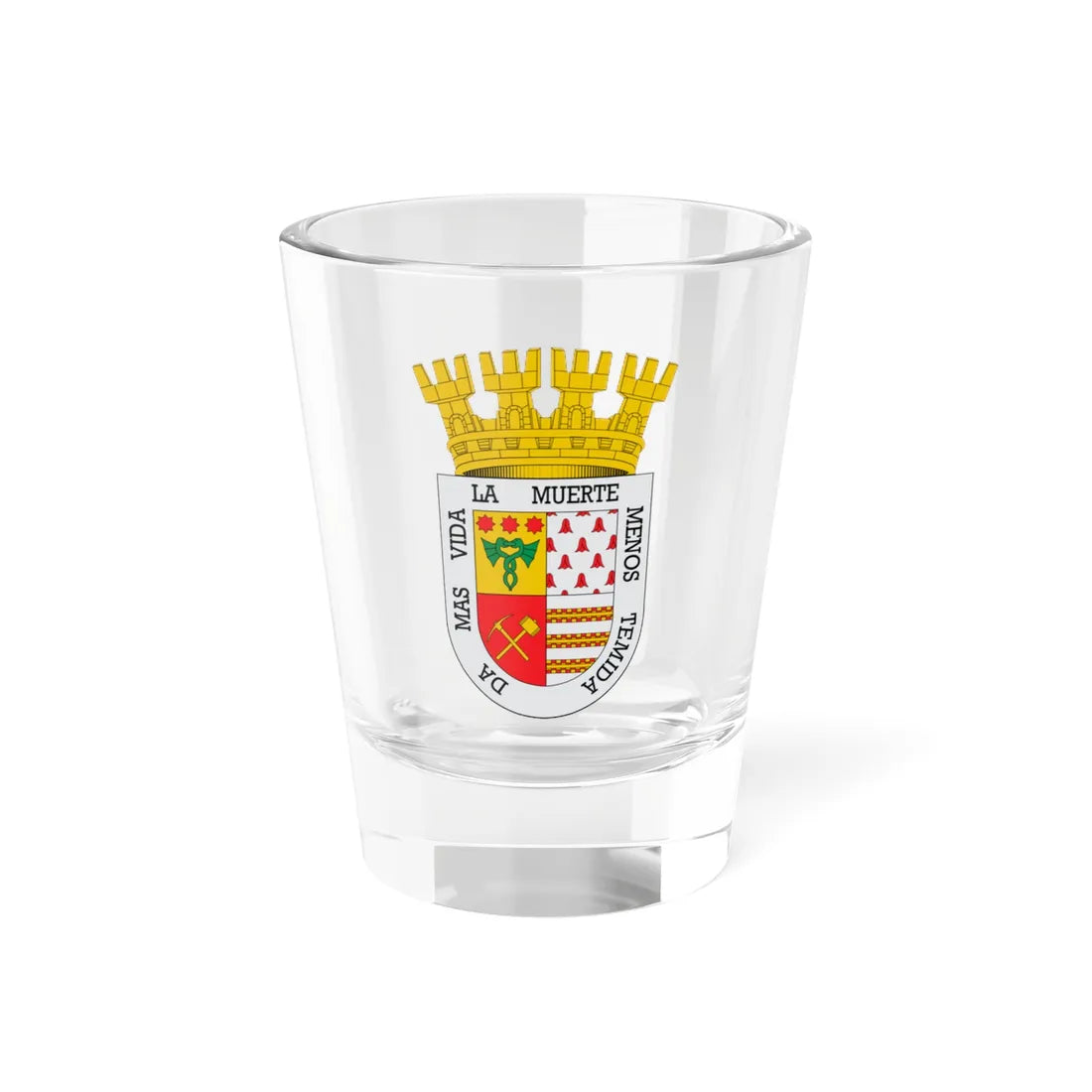 Escudo de Lebu (Chile) (Coat of Arms) Shot Glass 1.5oz 1.5oz - Go Mug Yourself