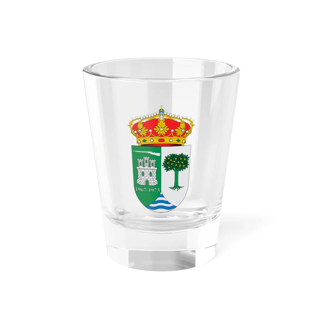 Escudo de Lecrín (Spain) (Coat of Arms) Shot Glass 1.5oz 1.5oz - Go Mug Yourself
