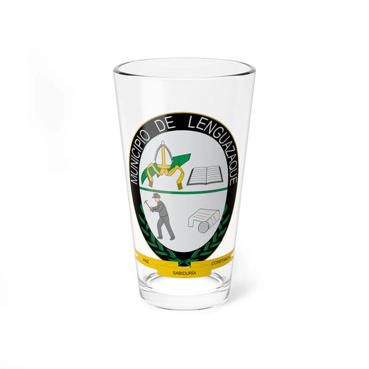 Escudo de Lenguazaque (Colombia) (Coat of Arms) Pint Glass 16oz 16oz - Go Mug Yourself