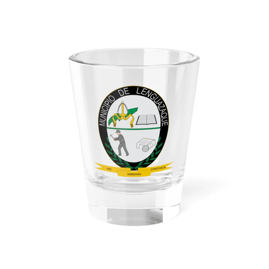 Escudo de Lenguazaque (Colombia) (Coat of Arms) Shot Glass 1.5oz 1.5oz - Go Mug Yourself