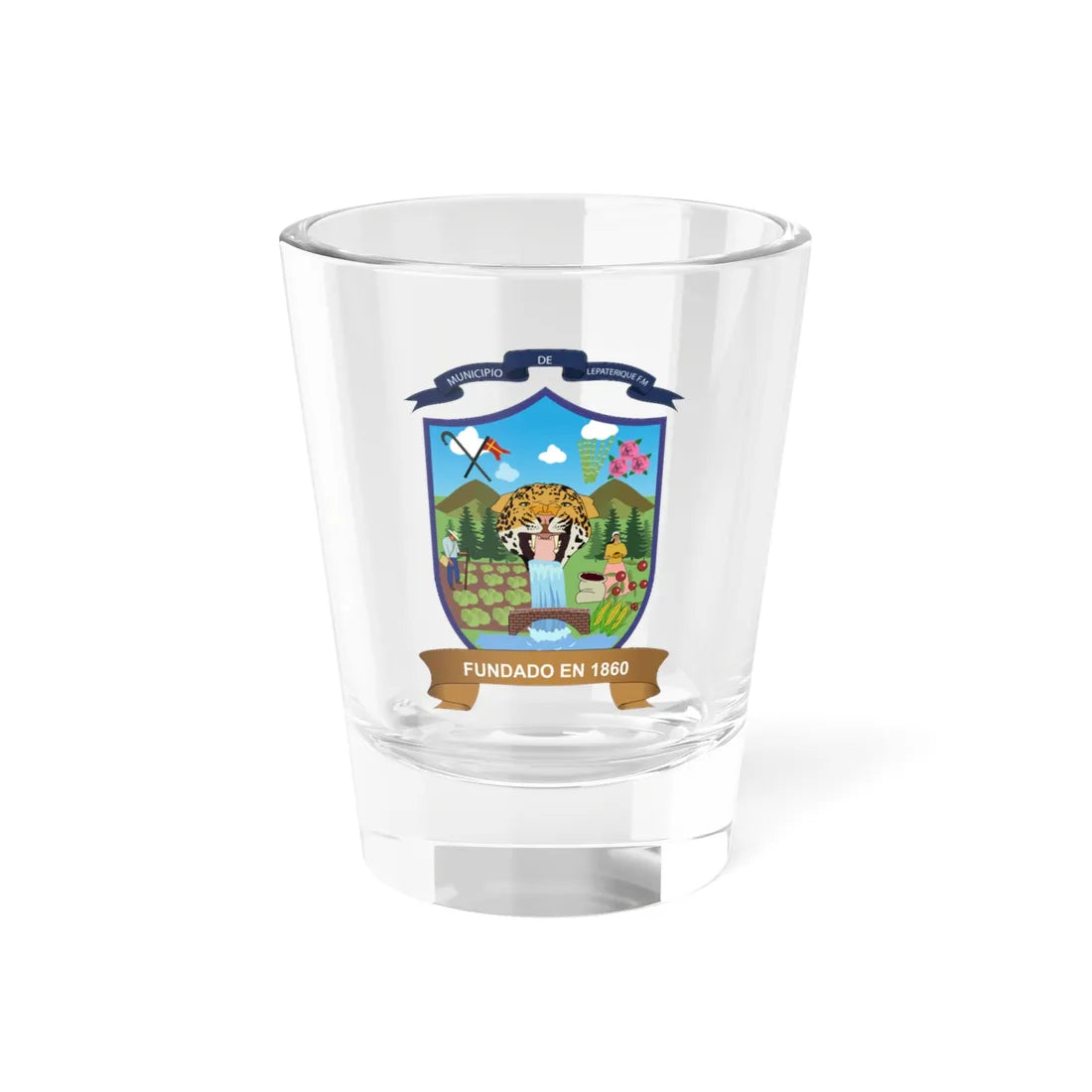 Escudo de Lepaterique (Honduras) (Coat of Arms) Shot Glass 1.5oz 1.5oz - Go Mug Yourself