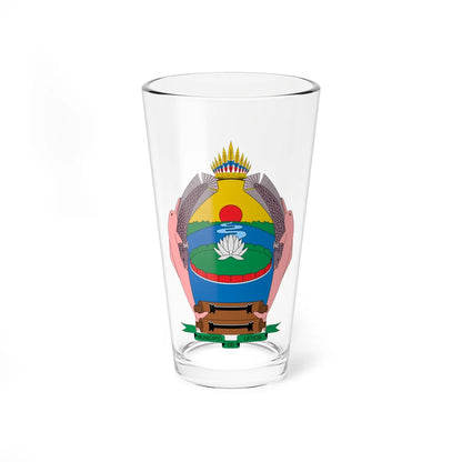 Escudo de Leticia (Colombia) (Coat of Arms) Pint Glass 16oz 16oz - Go Mug Yourself