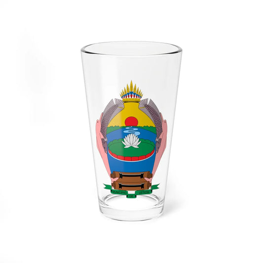 Escudo de Leticia (Colombia) (Coat of Arms) Pint Glass 16oz 16oz - Go Mug Yourself