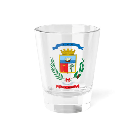 Escudo de Limón (Costa Rica) (Coat of Arms) Shot Glass 1.5oz 1.5oz - Go Mug Yourself
