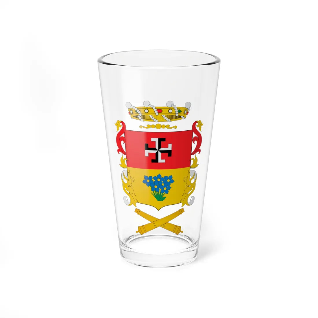 Escudo de Linares Chile (Chile) (Coat of Arms) Pint Glass 16oz 16oz - Go Mug Yourself