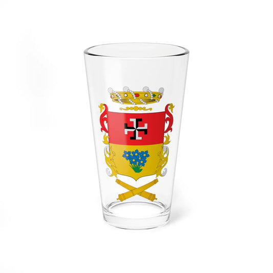 Escudo de Linares Chile (Chile) (Coat of Arms) Pint Glass 16oz 16oz - Go Mug Yourself