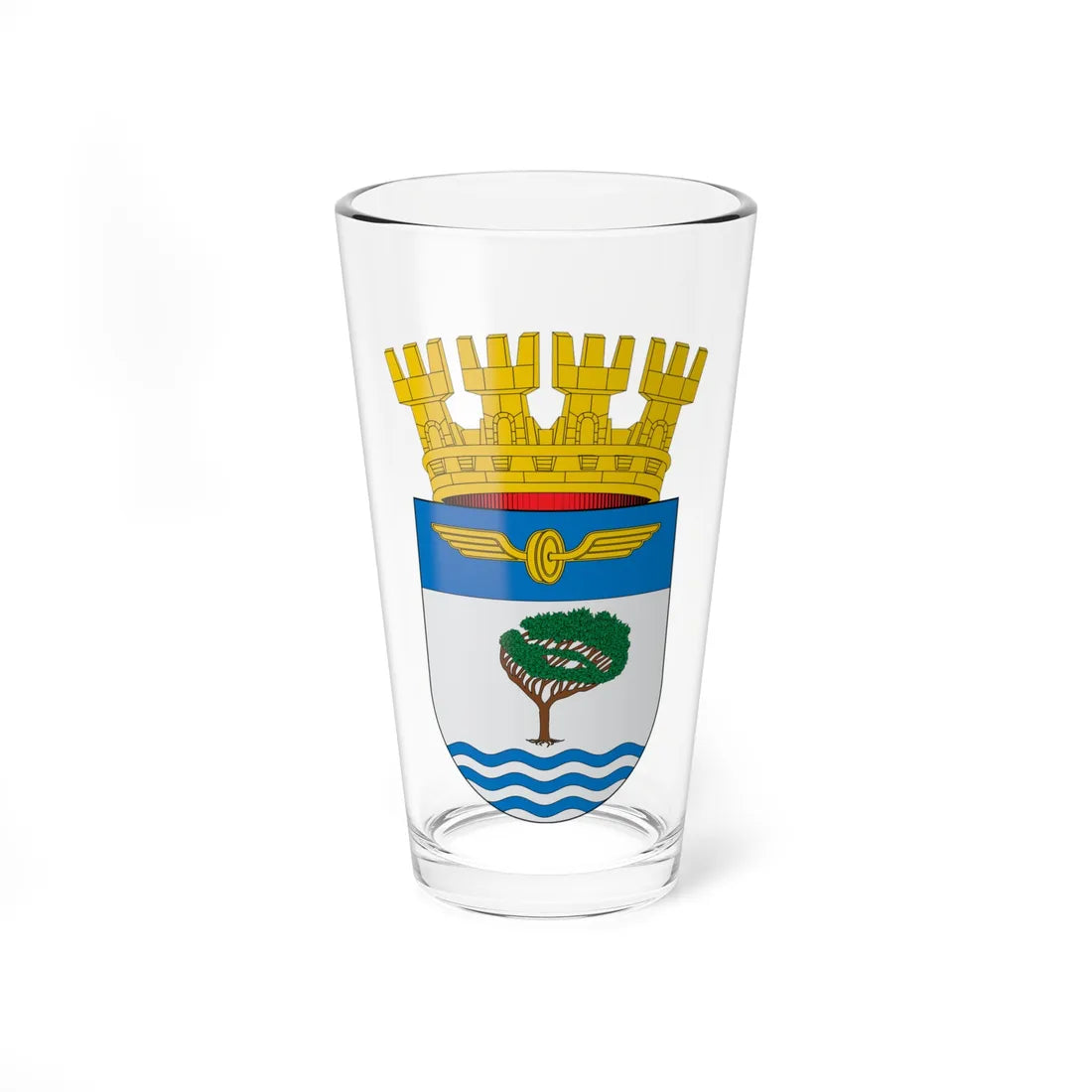 Escudo de Llay Llay (Chile) (Coat of Arms) Pint Glass 16oz 16oz - Go Mug Yourself