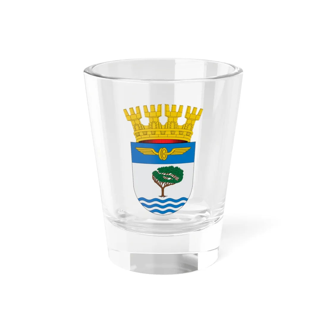 Escudo de Llay Llay (Chile) (Coat of Arms) Shot Glass 1.5oz 1.5oz - Go Mug Yourself