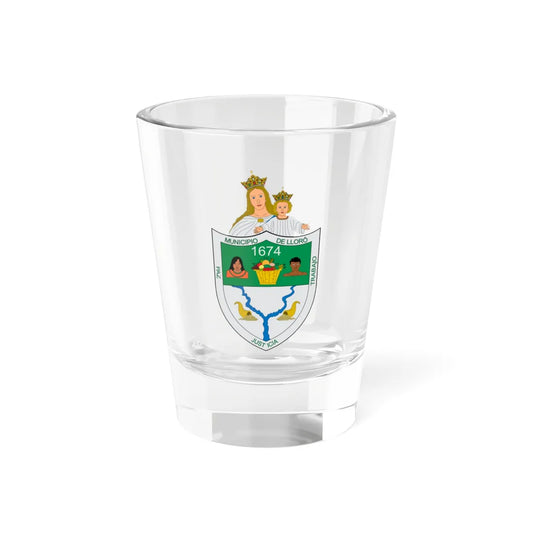 Escudo de Lloró (Colombia) (Coat of Arms) Shot Glass 1.5oz 1.5oz - Go Mug Yourself