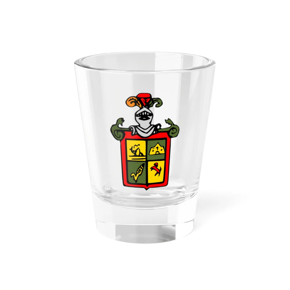 Escudo de Lolol (Chile) (Coat of Arms) Shot Glass 1.5oz 1.5oz - Go Mug Yourself
