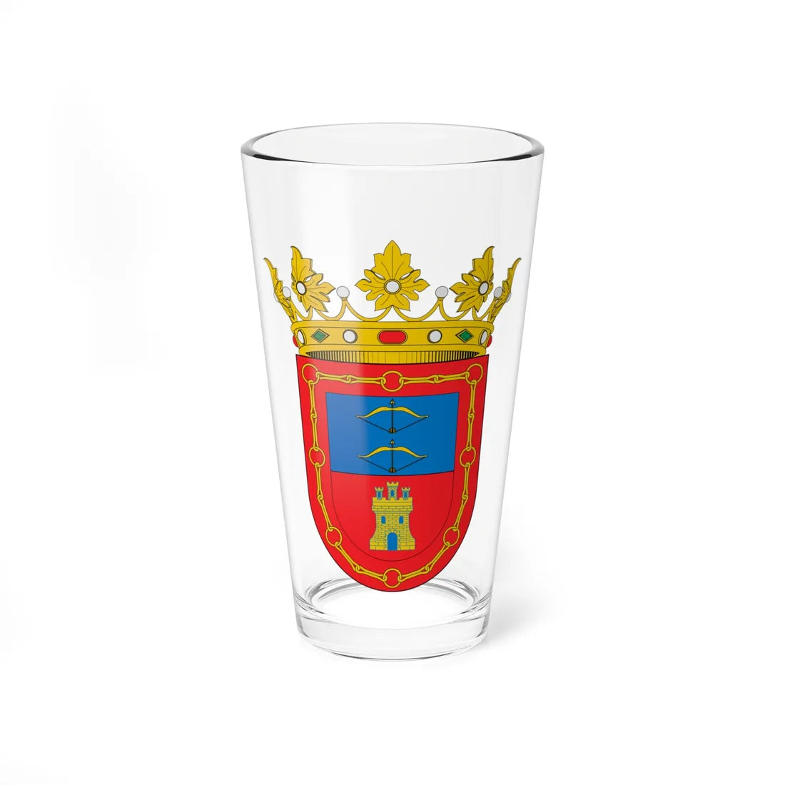 Escudo de Los Arcos (Spain) (Coat of Arms) Pint Glass 16oz 16oz - Go Mug Yourself
