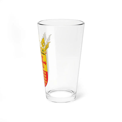 Escudo de los duques de Atrisco (Costa Rica) (Coat of Arms) Pint Glass 16oz - Go Mug Yourself