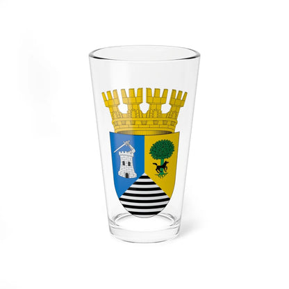 Escudo de Lota (Chile) (Coat of Arms) Pint Glass 16oz 16oz - Go Mug Yourself