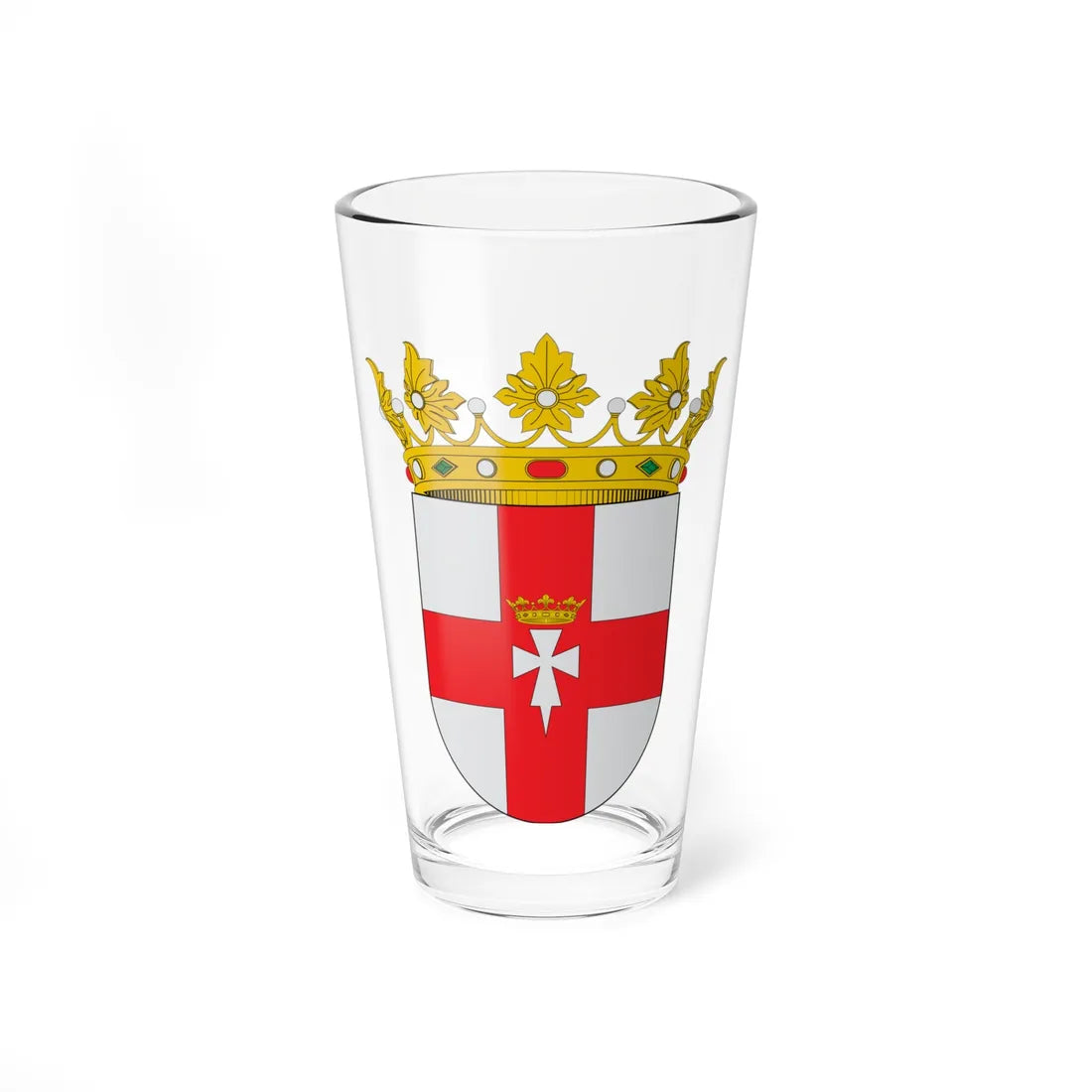 Escudo de Luesia (Spain) (Coat of Arms) Pint Glass 16oz 16oz - Go Mug Yourself