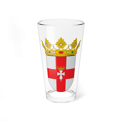 Escudo de Luesia (Spain) (Coat of Arms) Pint Glass 16oz 16oz - Go Mug Yourself