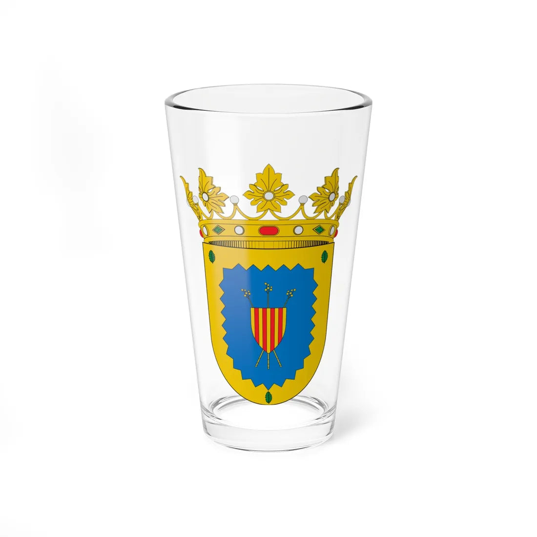 Escudo de Luesma (Spain) (Coat of Arms) Pint Glass 16oz 16oz - Go Mug Yourself