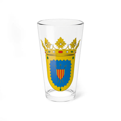 Escudo de Luesma (Spain) (Coat of Arms) Pint Glass 16oz 16oz - Go Mug Yourself
