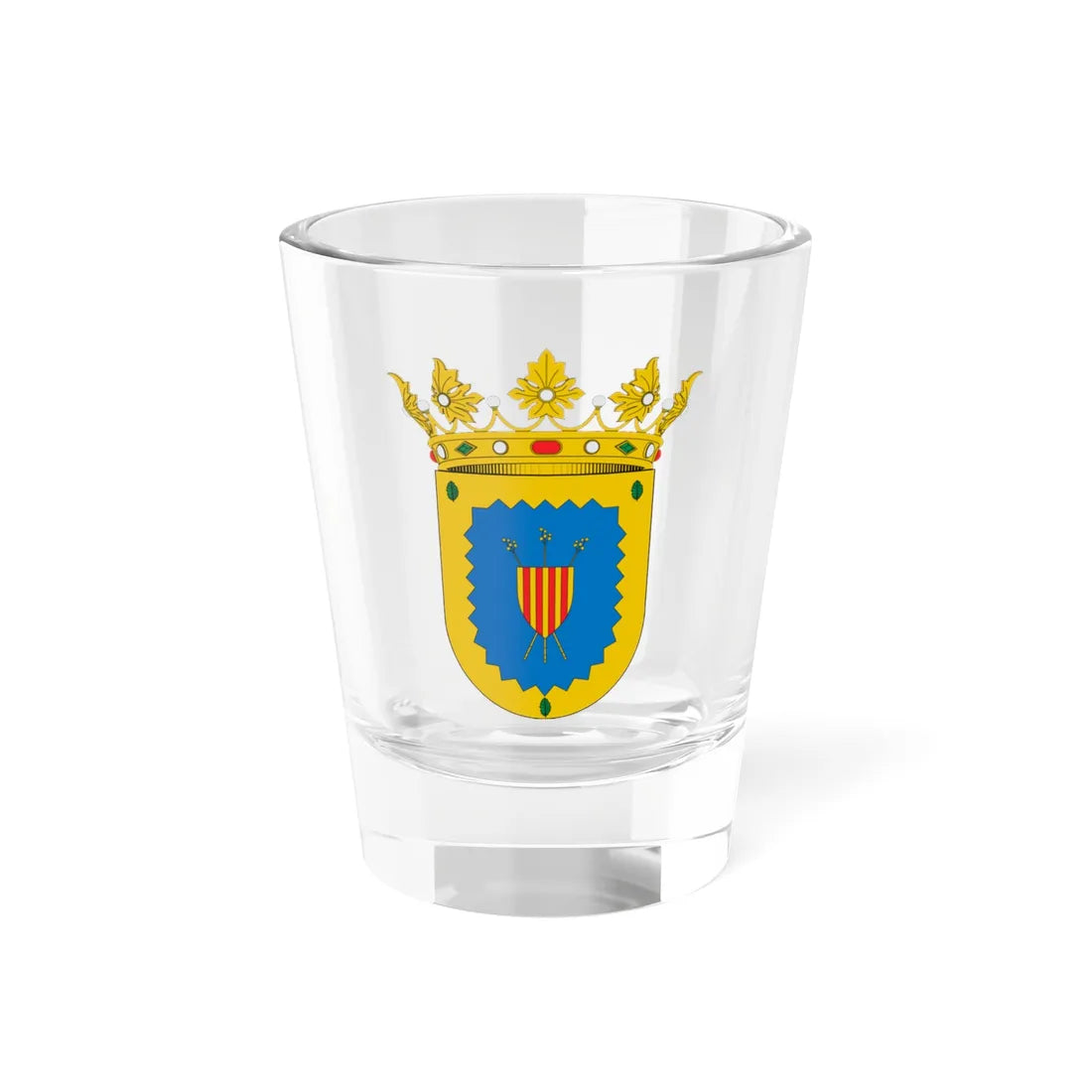 Escudo de Luesma (Spain) (Coat of Arms) Shot Glass 1.5oz 1.5oz - Go Mug Yourself